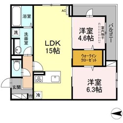 Ｄ-ＲＯＯＭ宇品西の物件間取画像